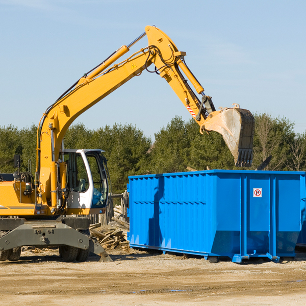 can i choose the location where the residential dumpster will be placed in Cordova Nebraska